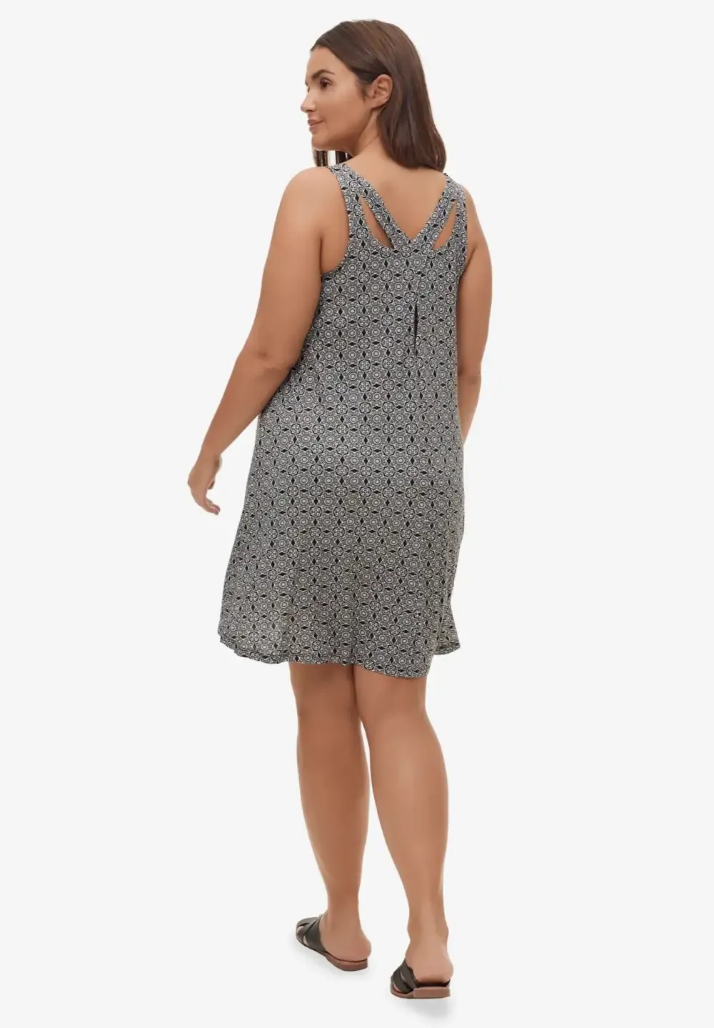 Crossover Back Tank Dress