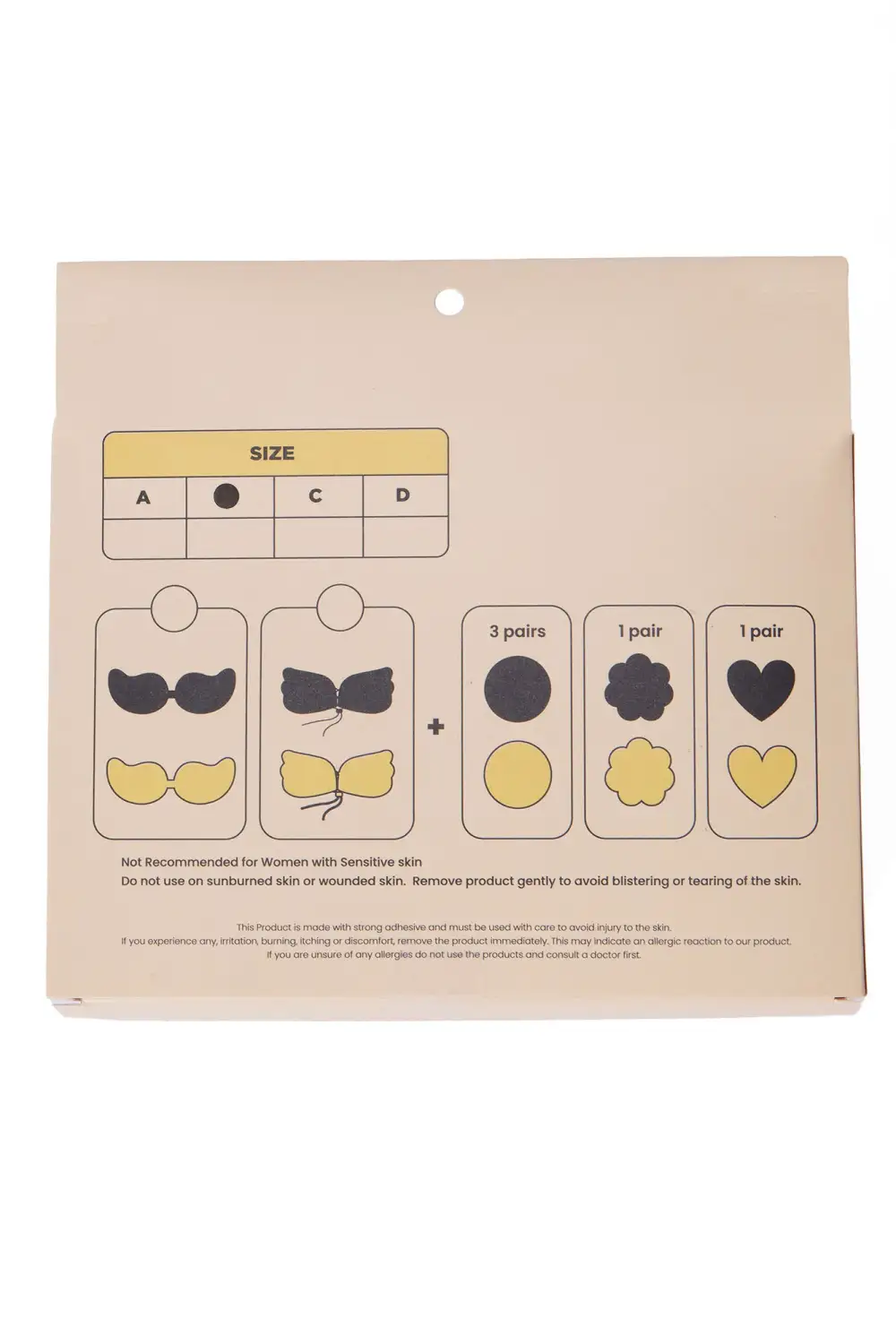 Getting You Close Pasties And Invisible Bra Set - Nude/combo