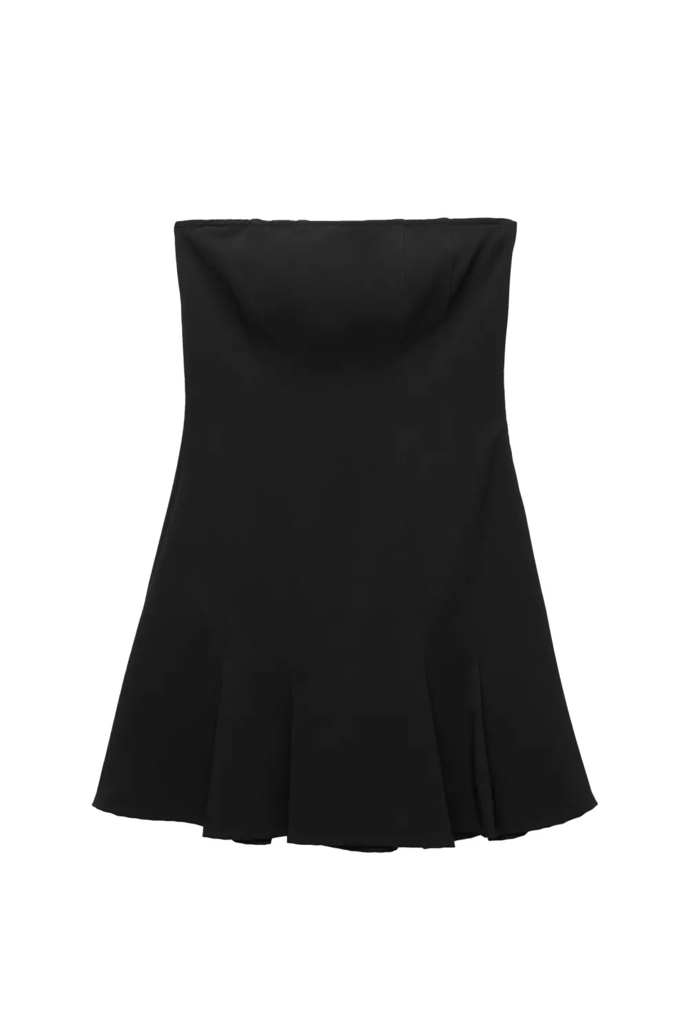 Vestido corto palabra de honor