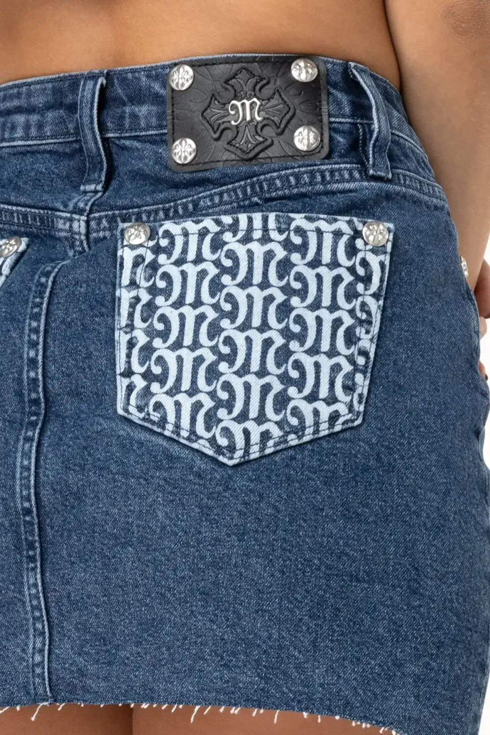 Missing in Denim Mini Skirt
