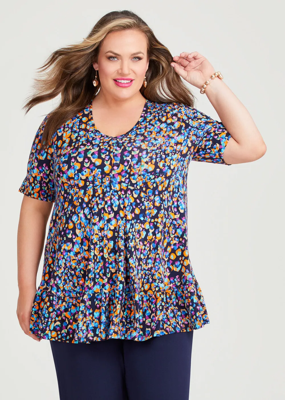 V-neck Bamboo Empire Top