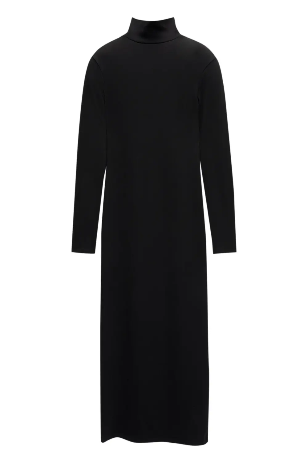 Vestido midi cuello perkins