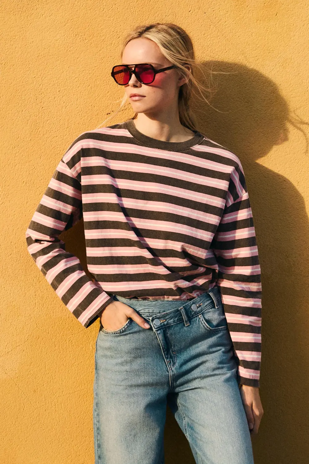Camiseta rayas oversize