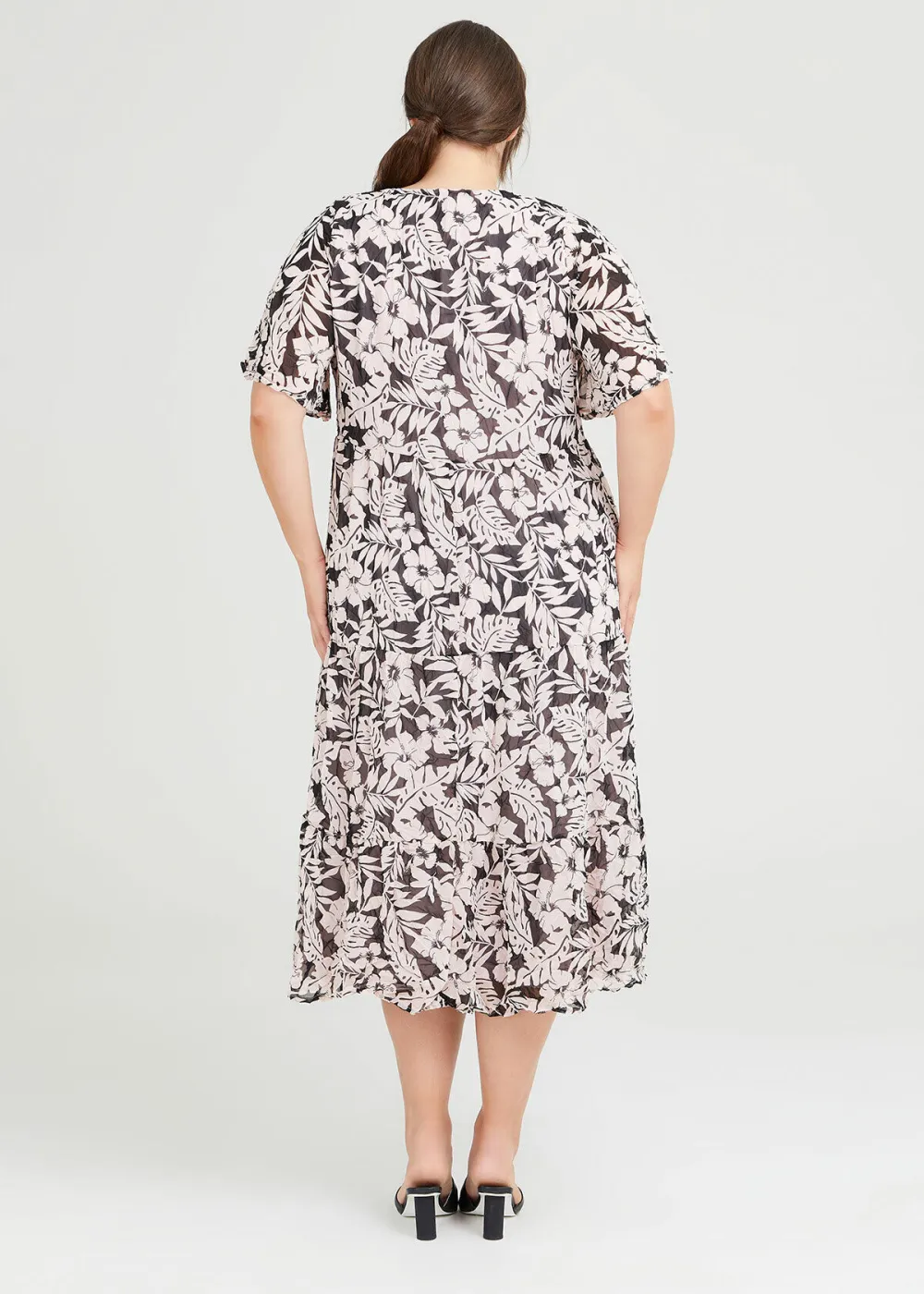 Vicky Chiffon Floral Dress