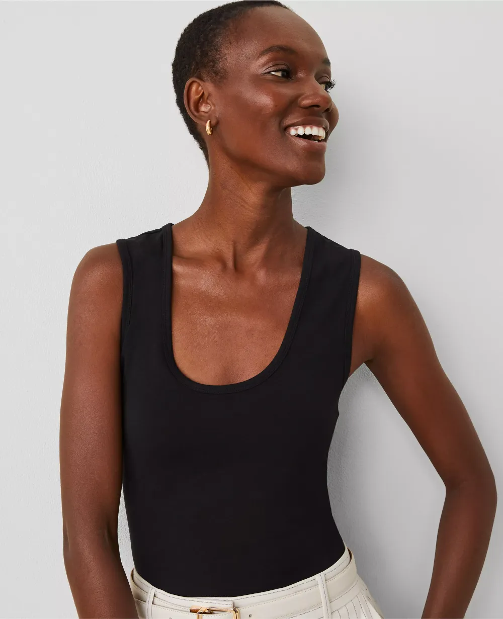 Modern Scoop Neck Tank Top