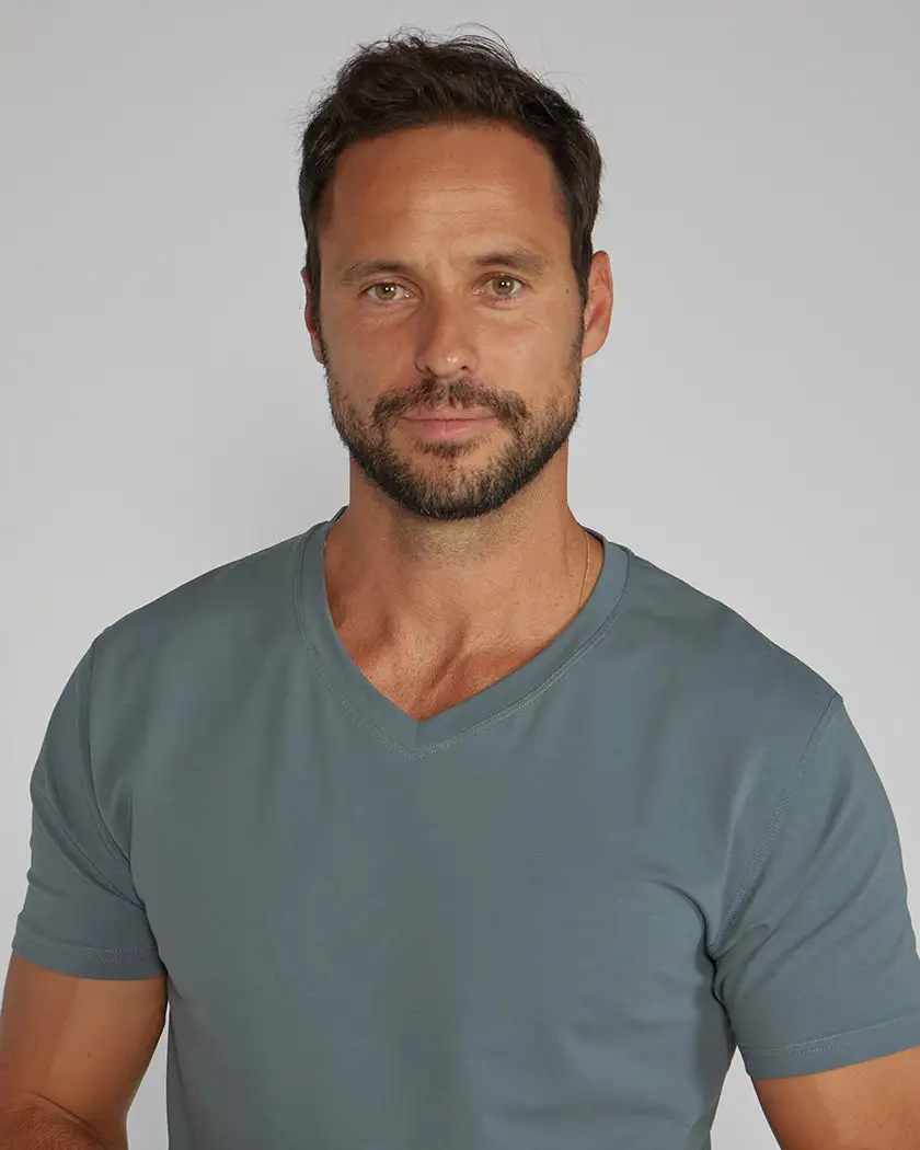 Drop-Cut V-Neck: Lux