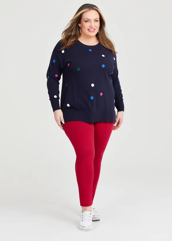 Cotton Polka Dot Jumper