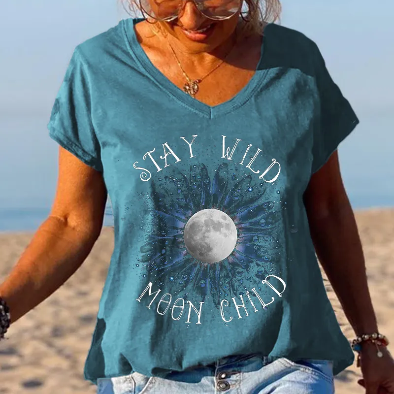 Stay Wild Moon Child Moon Unique Graphic Tees