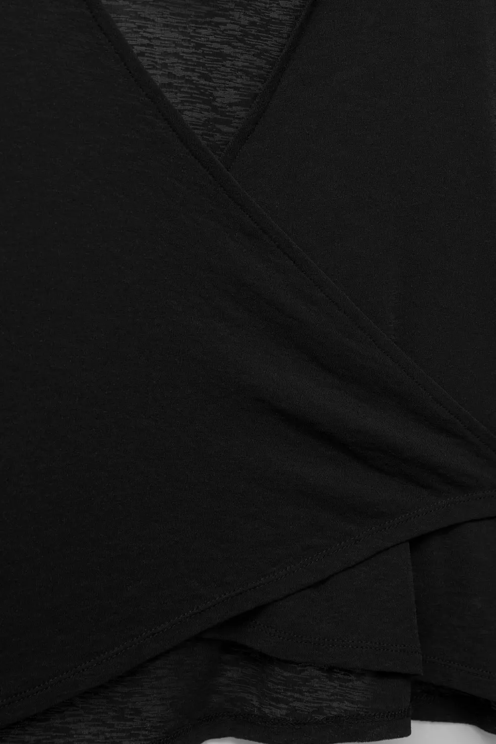 Hooded crossover top