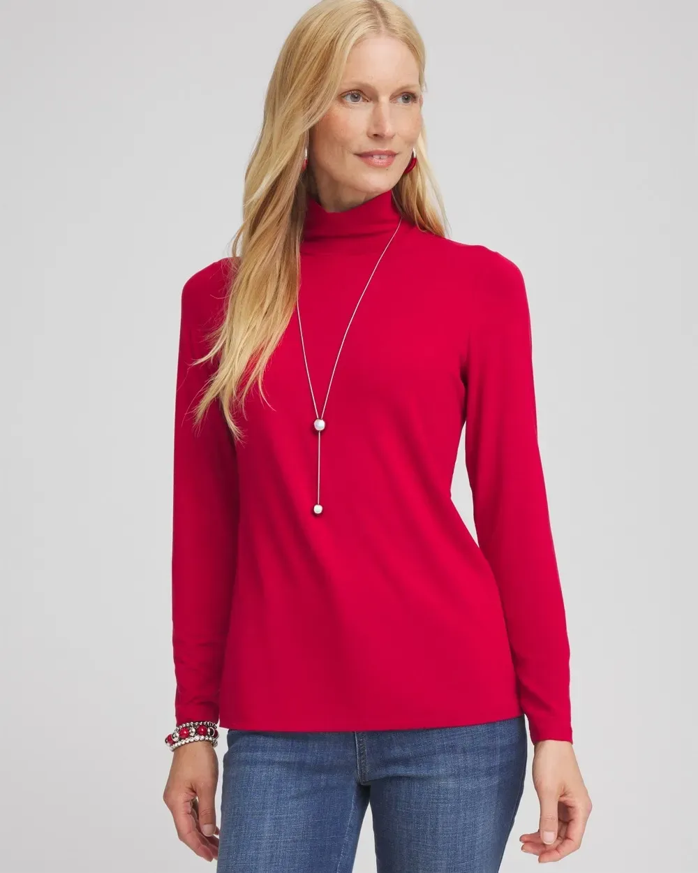 Touch of CoolTM Mock Neck Layering Tee