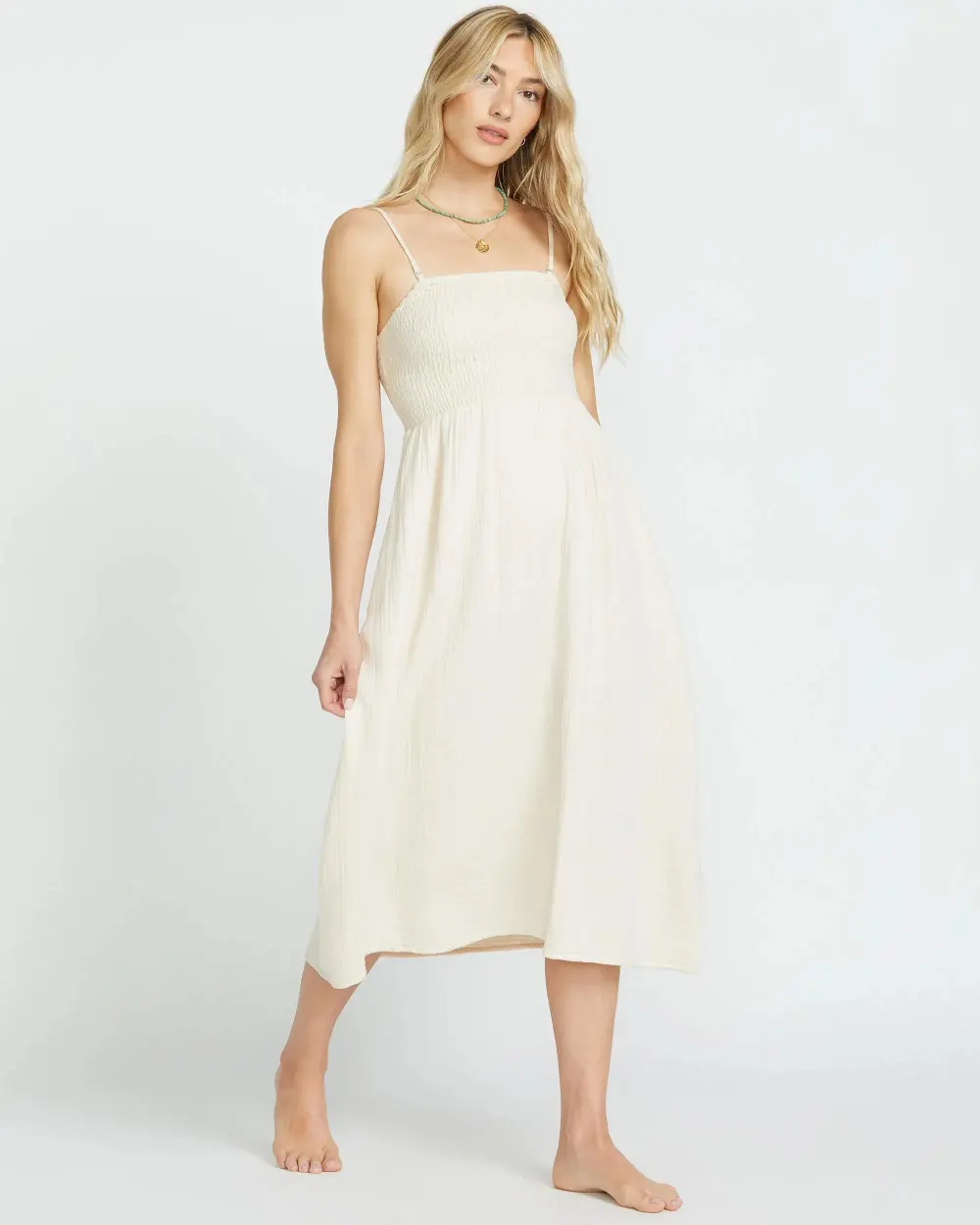 Off The Coast Dress - Whitecap