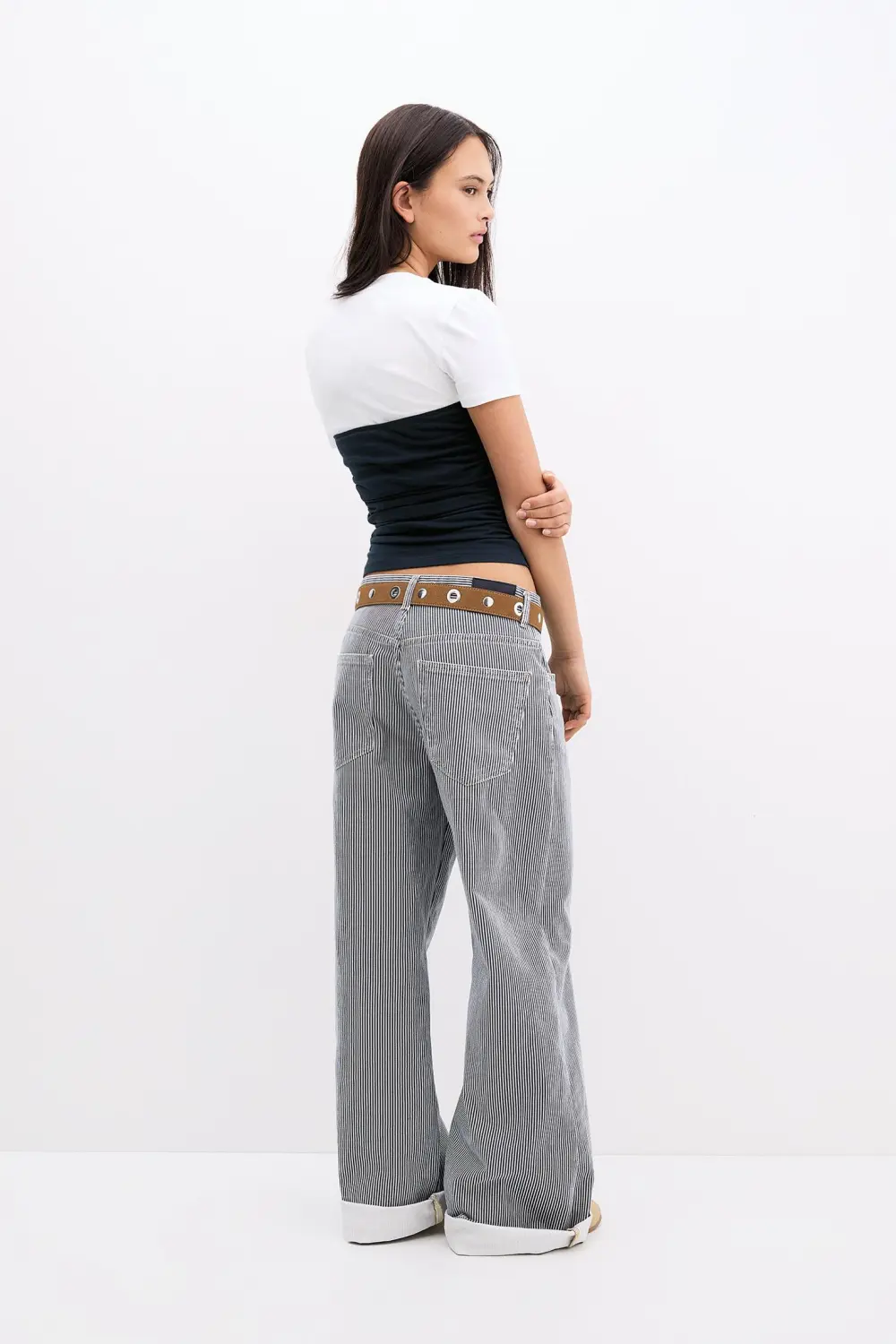 Camiseta combinada corset