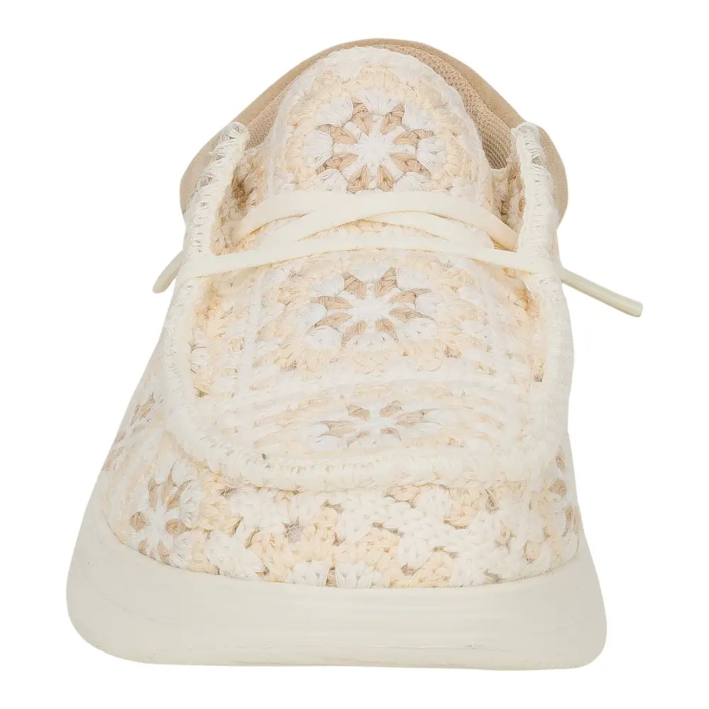 Wendy Comf Cottage Crochet - Tan/Multi 
