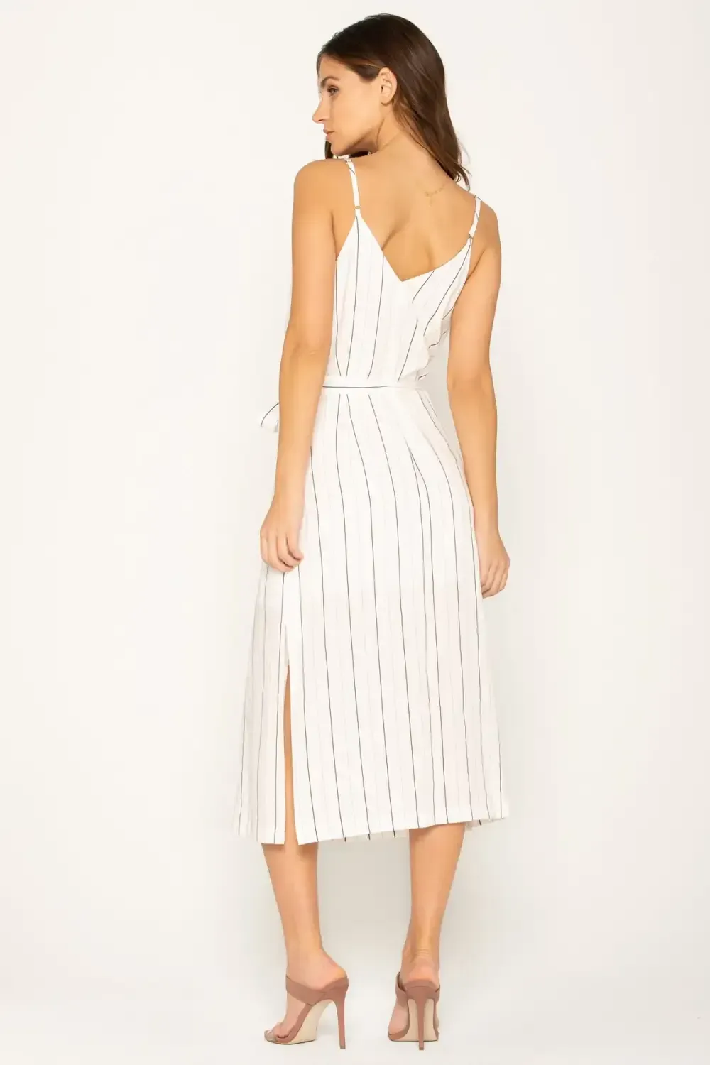 Modern Love Striped Midi Dress