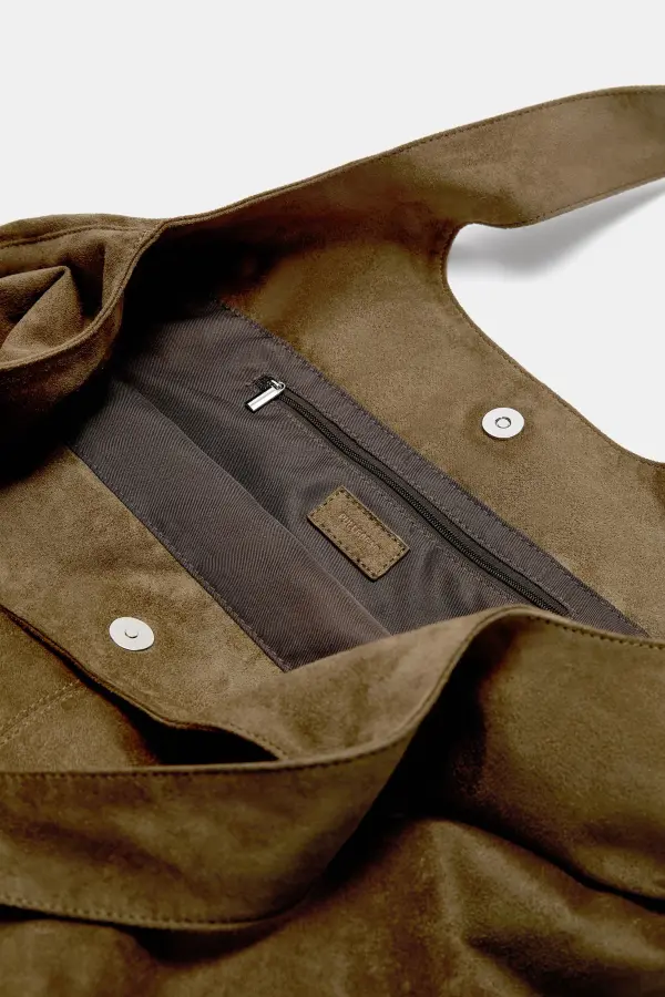 Bolso shopper efecto ante