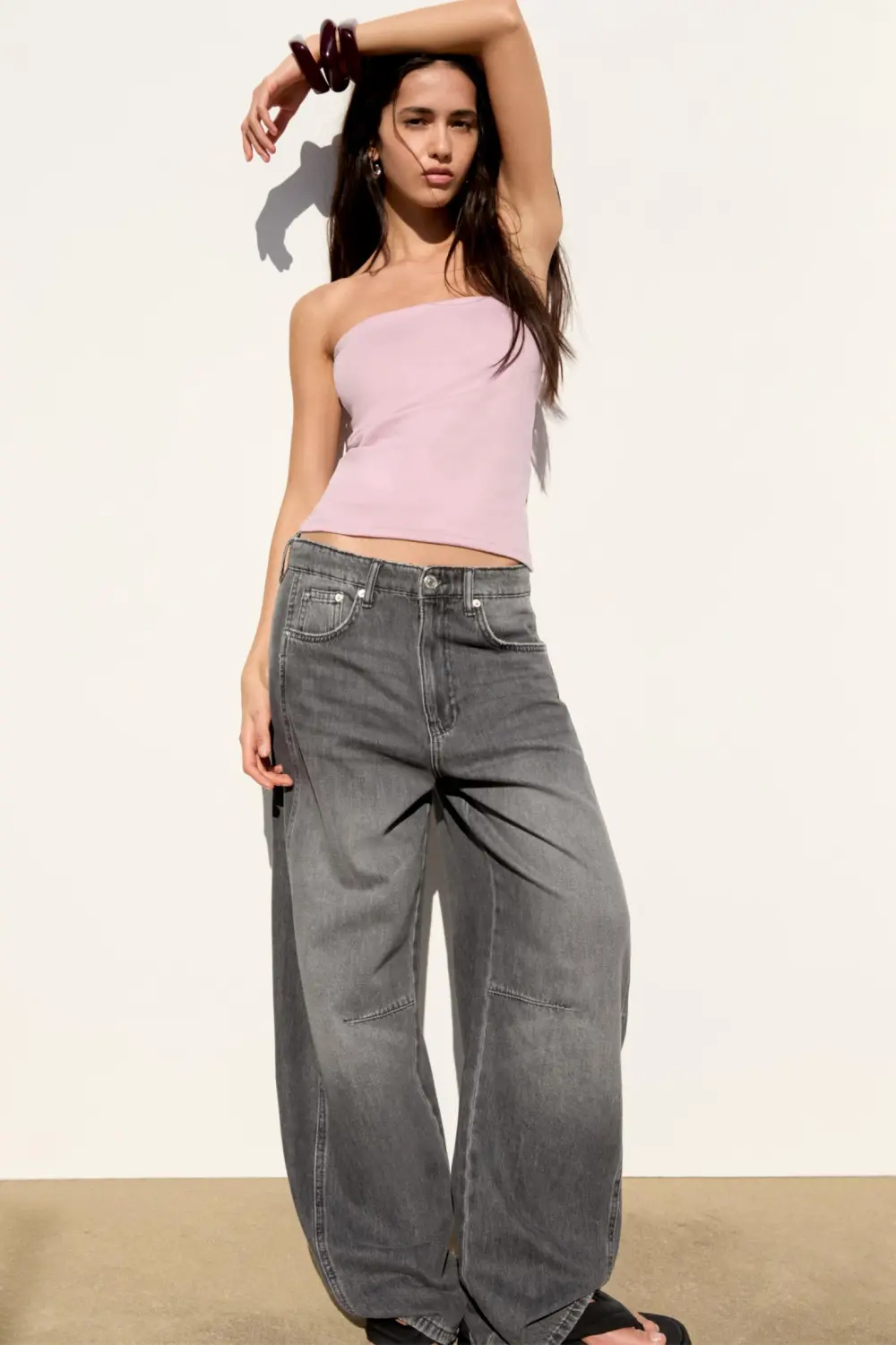 Strapless top