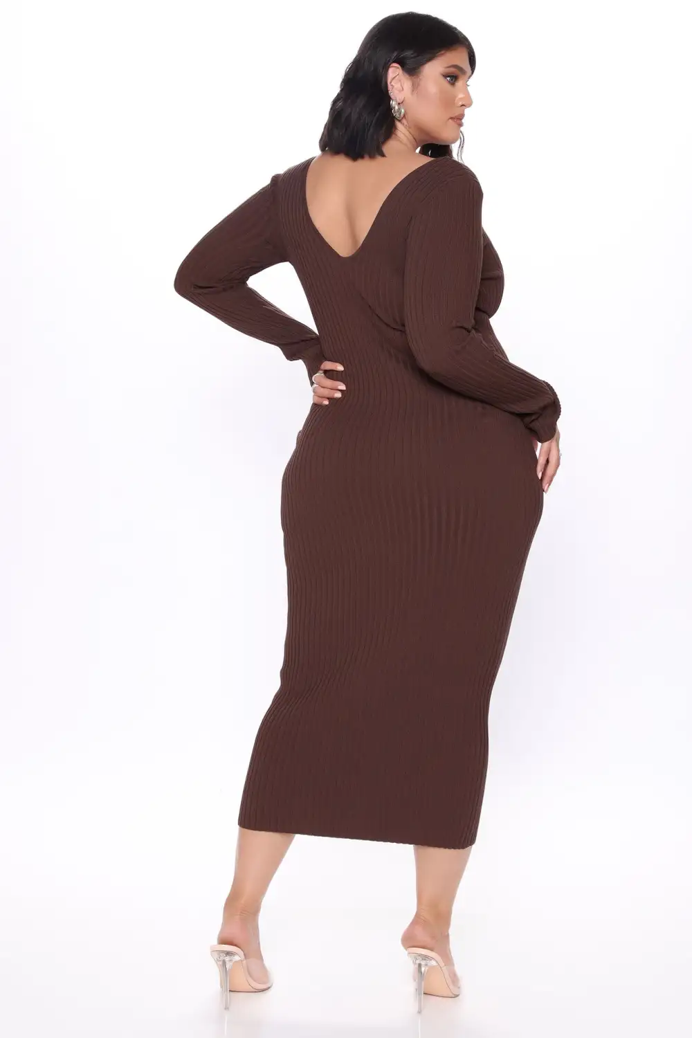 Kallan Knit Dress - Brown