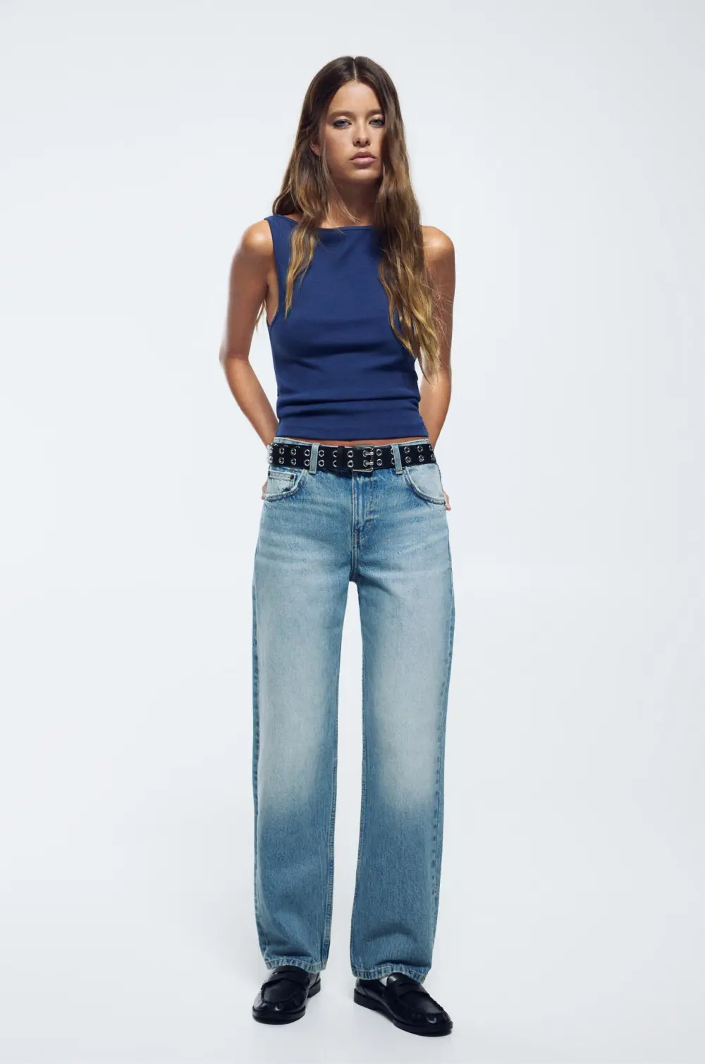 Jeans rectos tiro medio