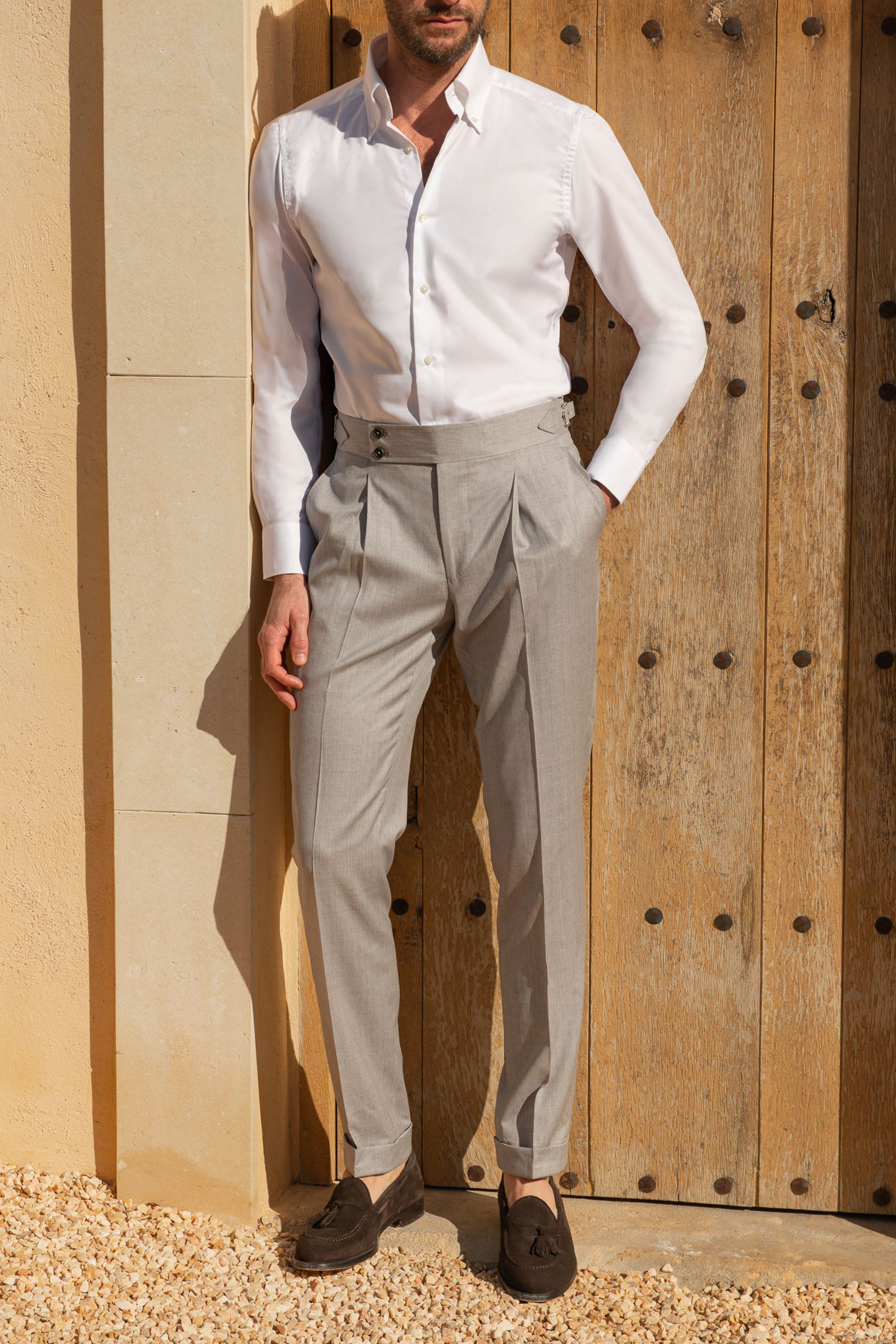 Beige Trousers
