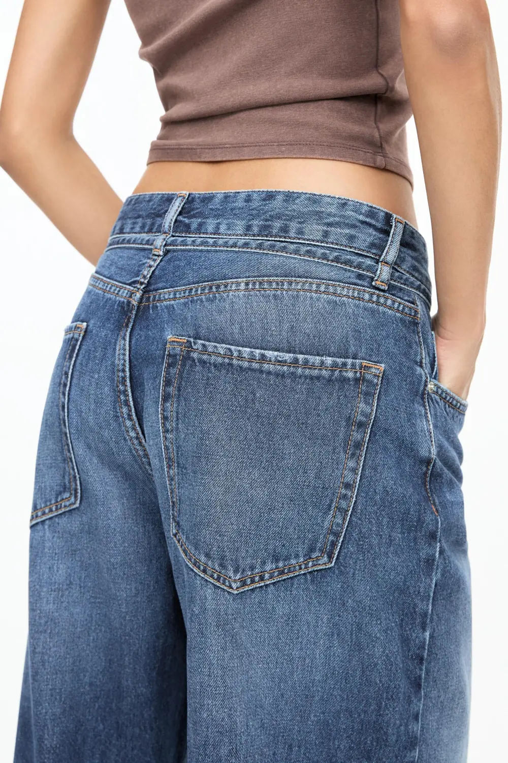 Jeans baggy cordón