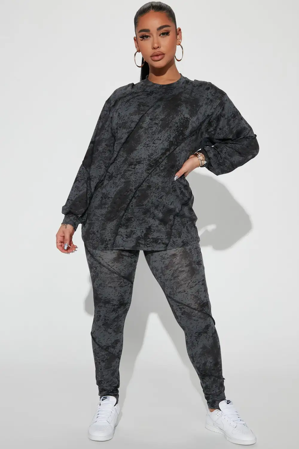 Here With Chelsea Legging Set - Black
