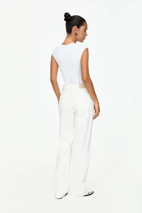 Short sleeve polyamide bodysuit