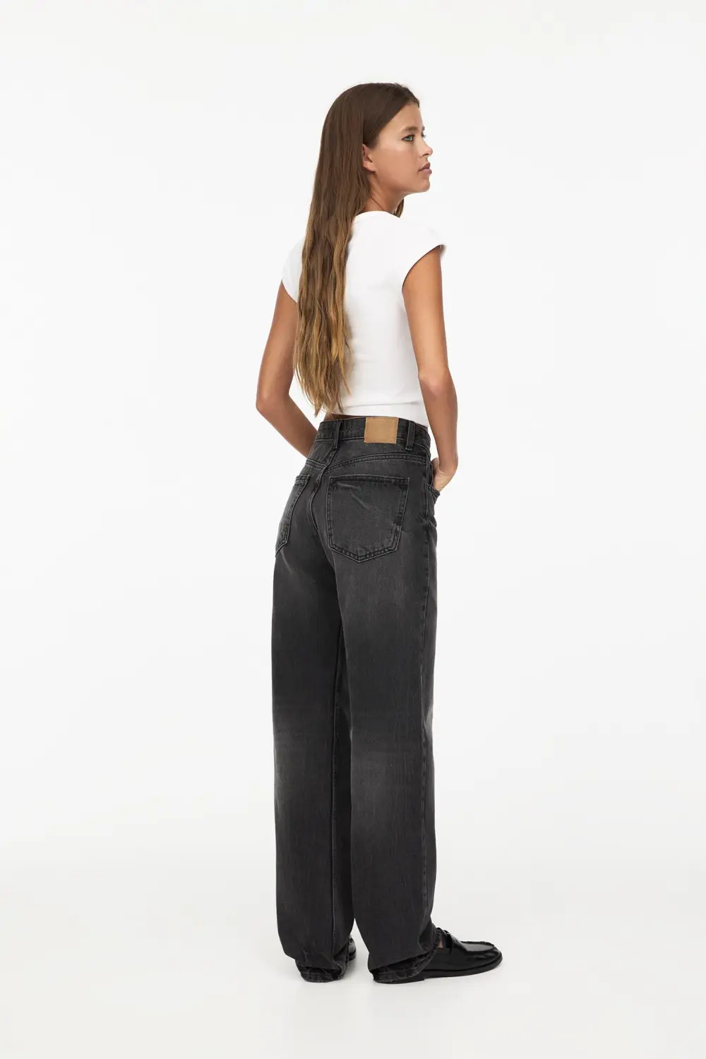 Jeans rectos tiro medio