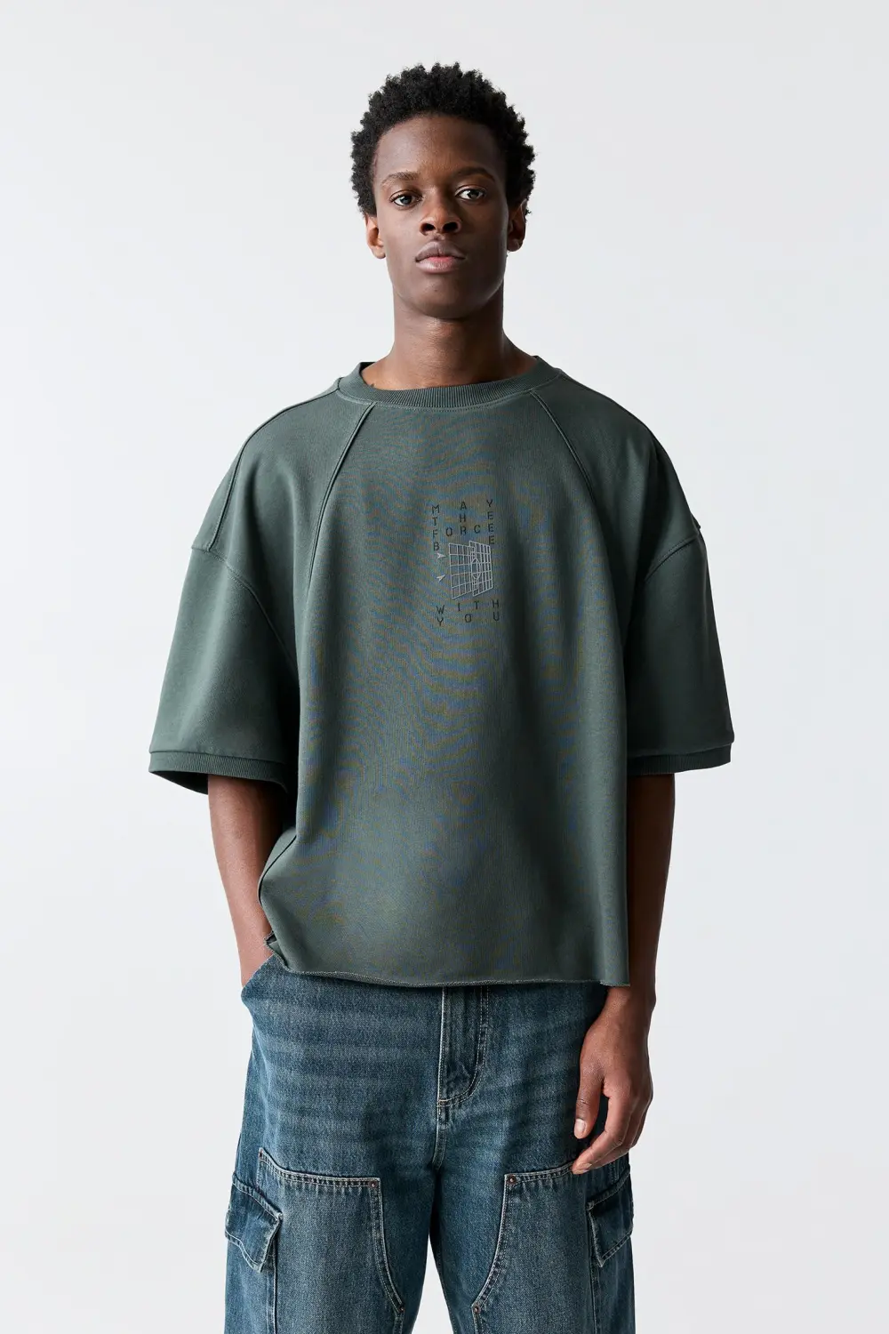 Gray Star Wars short sleeve sweatshirt