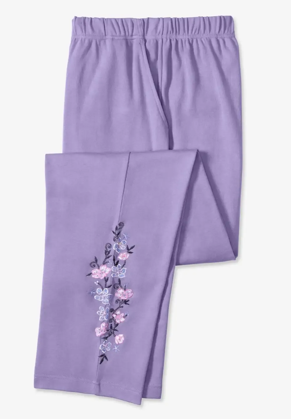7-Day Embroidery Straight-Leg Pant