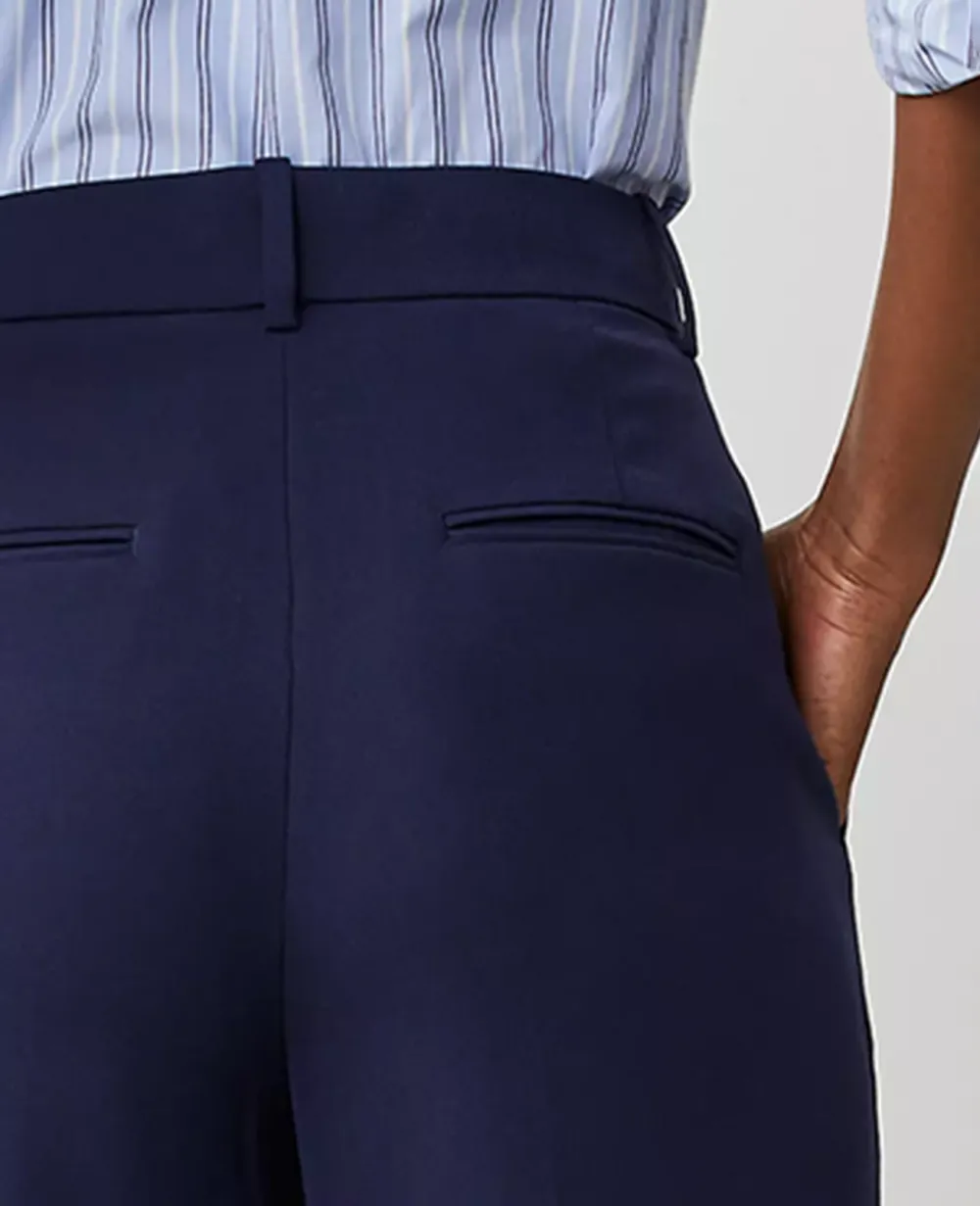 The Pleated Wide-Leg Pant In Textured Drape