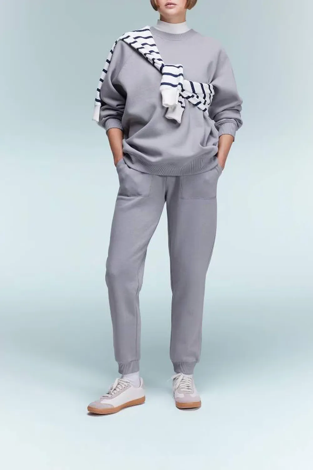 Slim Fit Solid Color Trousers