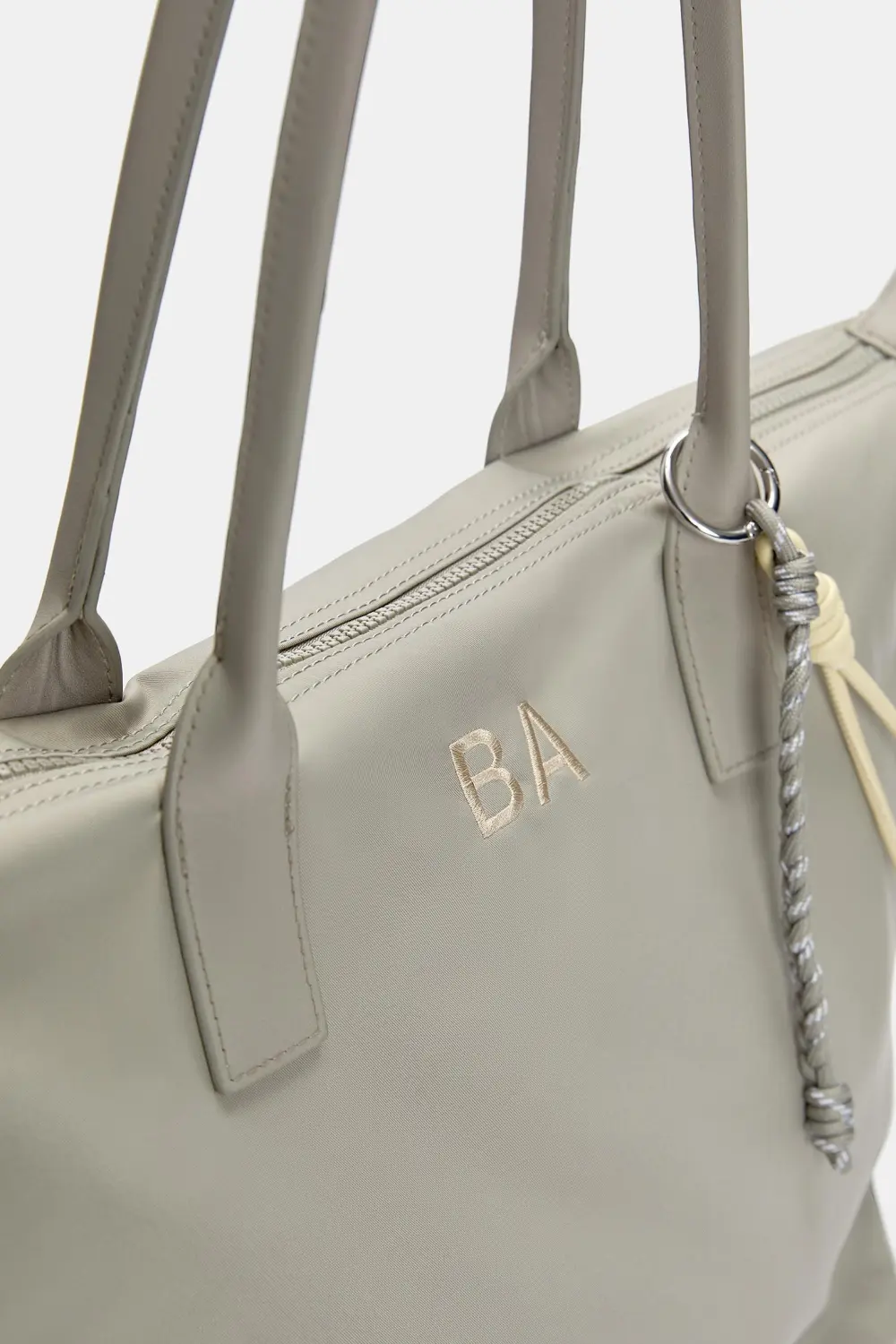 Bolso shopper nylon adorno