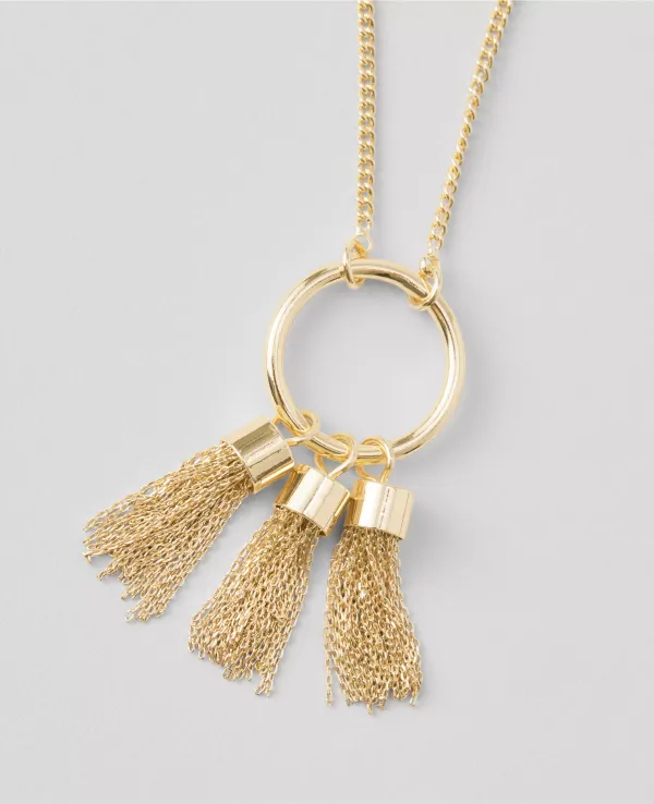 Triple Tassel Necklace