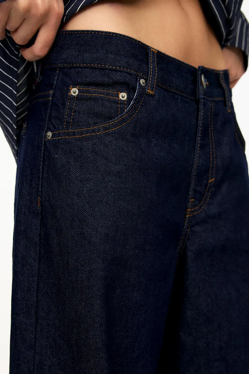 Jeans baggy vuelta bajo