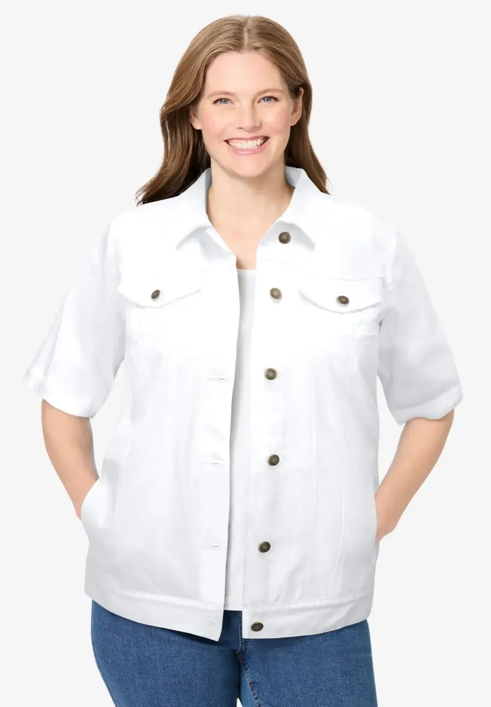 Short-Sleeve Denim Jacket