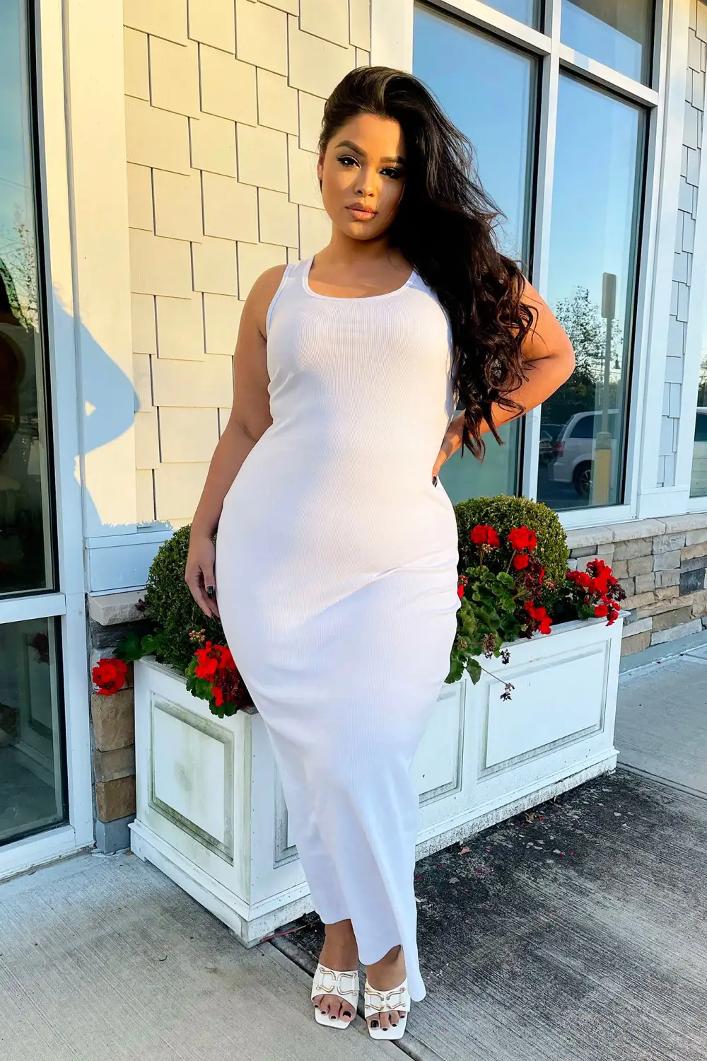 Mulberry Street Maxi Dress - White