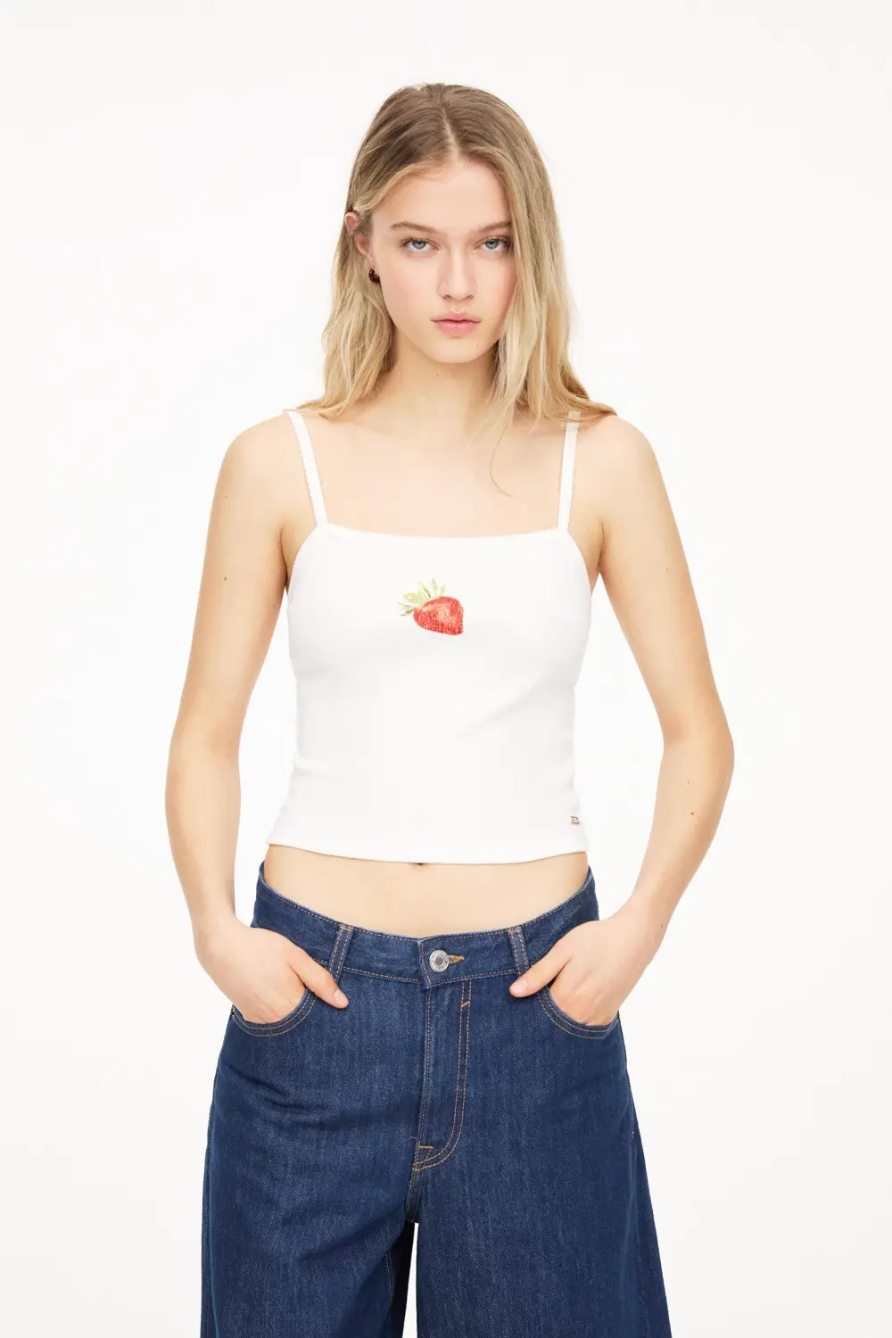 Strawberry strappy top