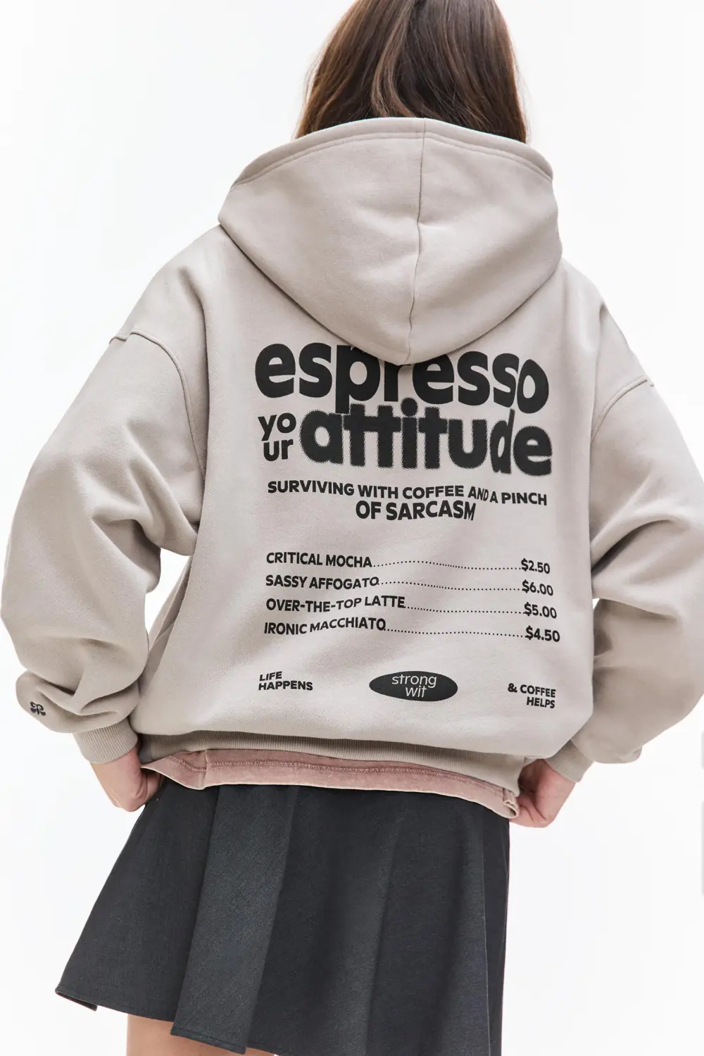 Sudadera gráfico espresso