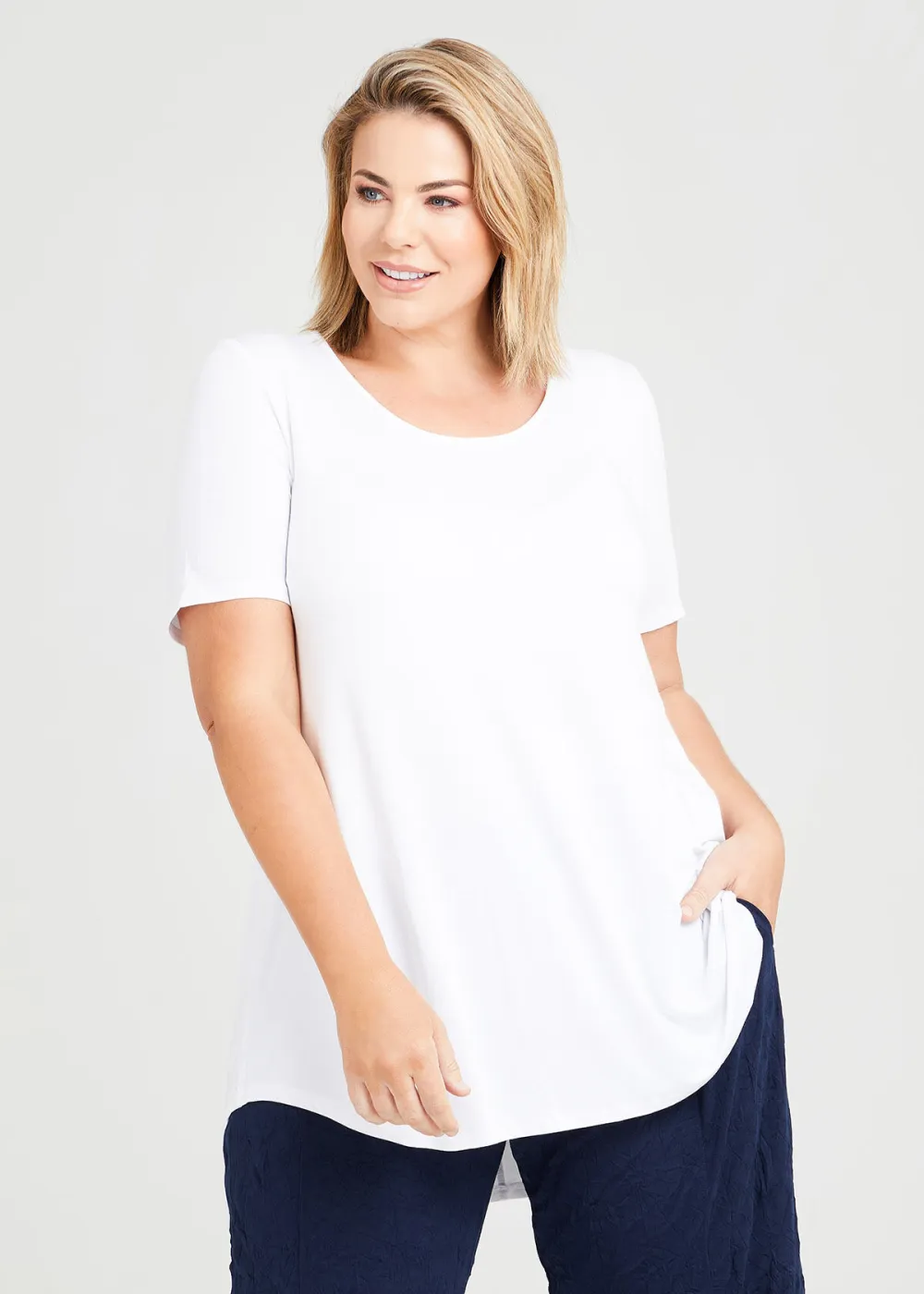 Bamboo Base Short Sleeve Top