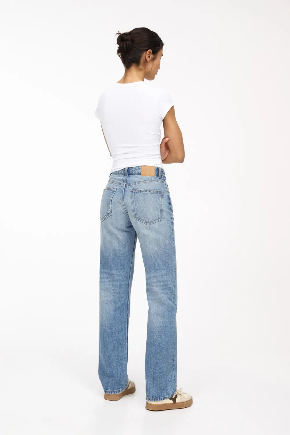 Jeans rectos tiro medio