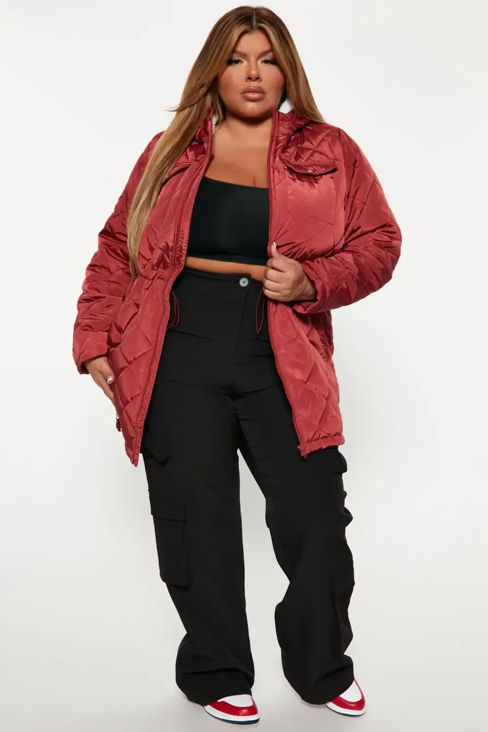 Walks In The Woods Quilted Jacket - Rust