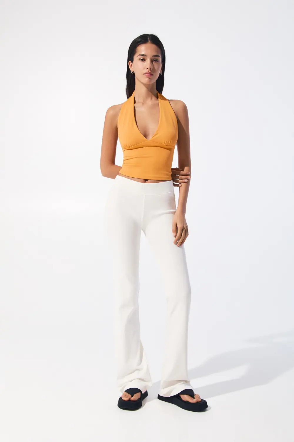 Open-back halter top