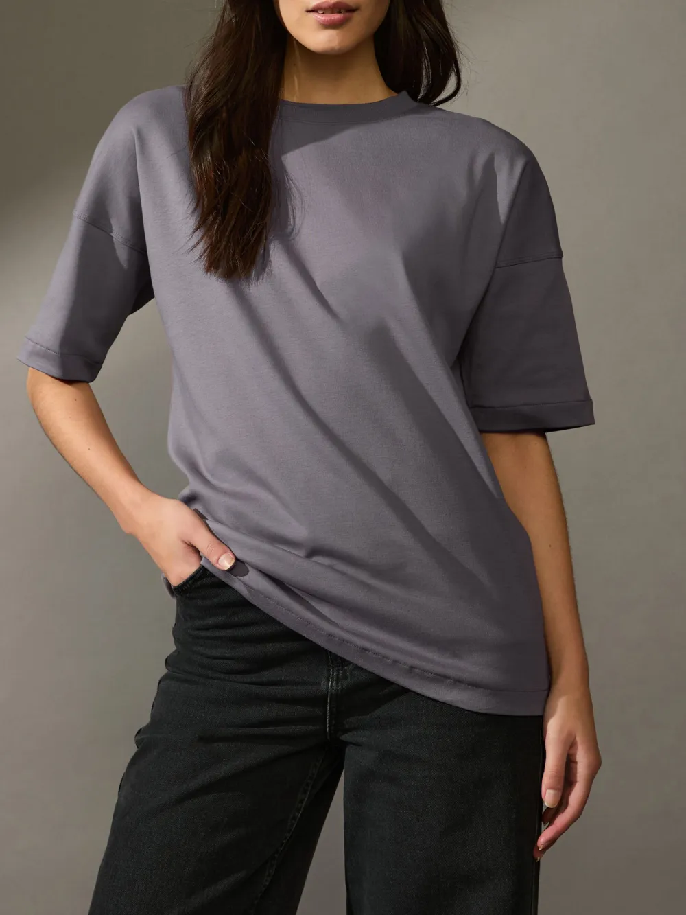 3-Piece Set Of Oversized Pure Cotton T-Shirts
