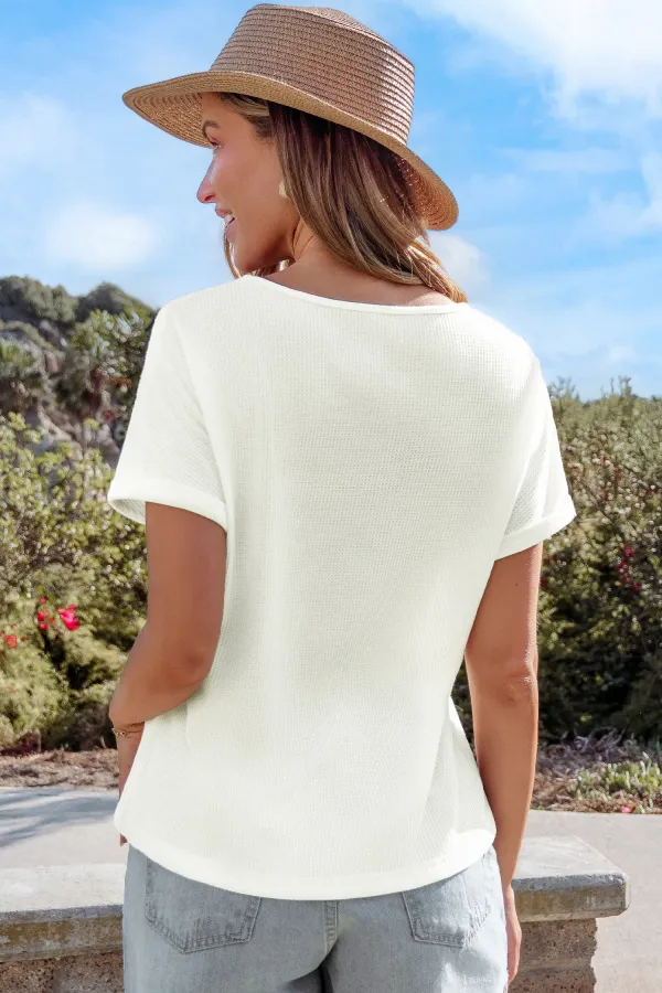 Fine Line White Tee