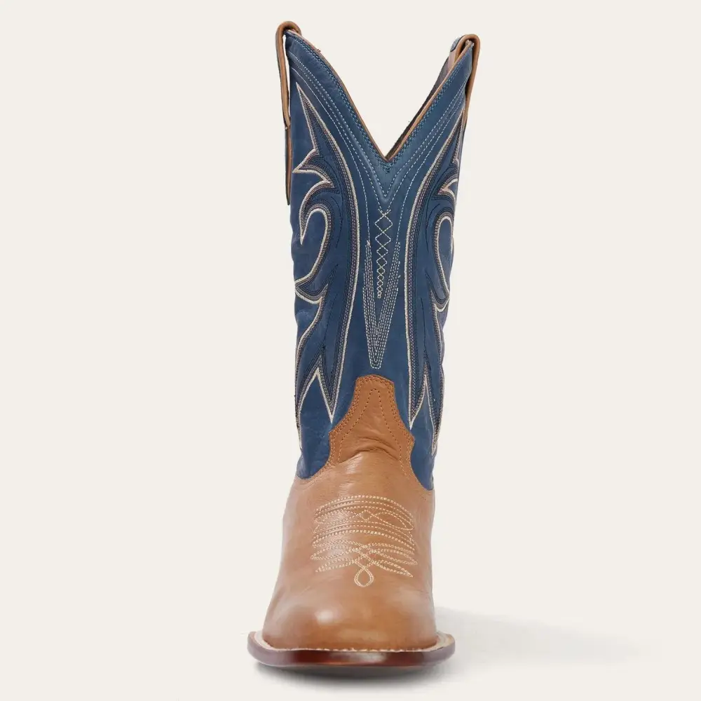 Casper Tan & Blue Matte Cowboy Boot