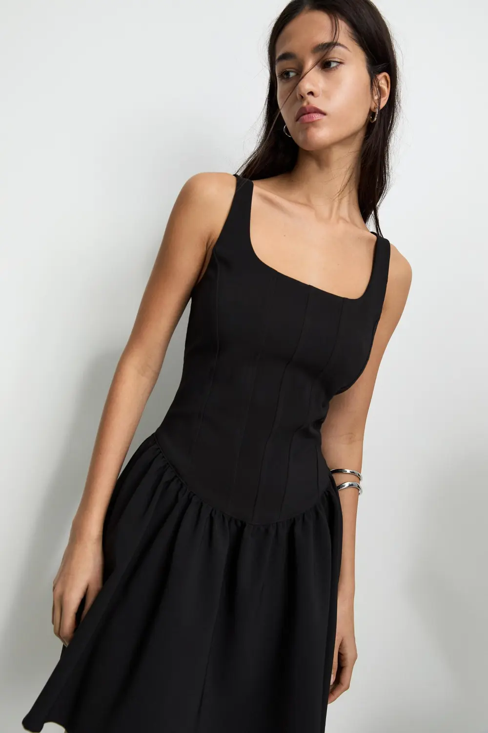 Vestido corto corsetero