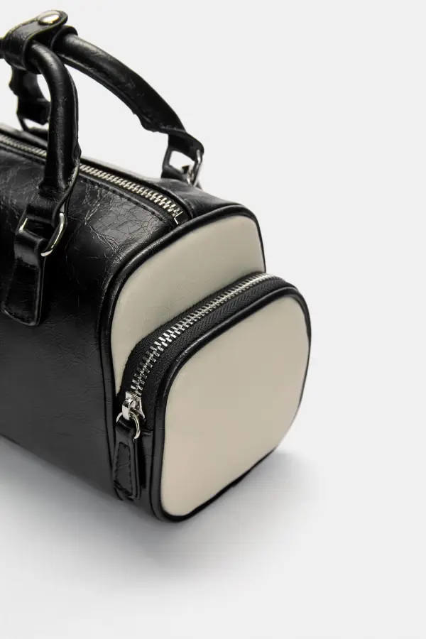 Mini bolso retro bolsillos