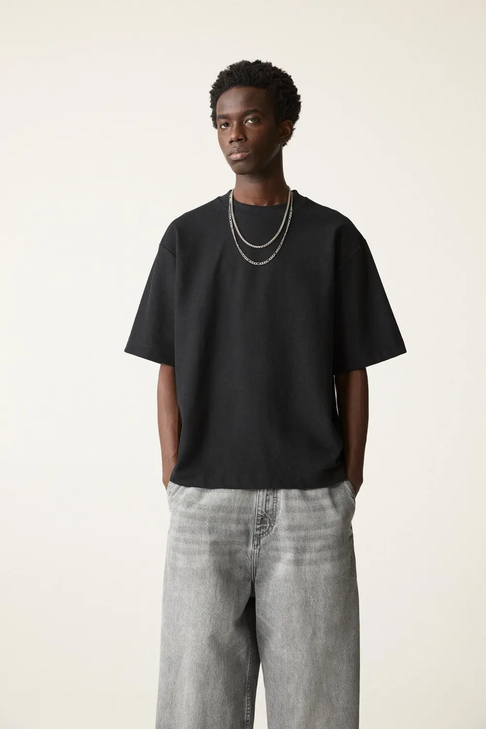 Textured short sleeve sweatshirt