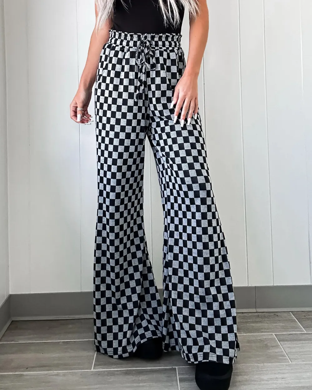 Play Checkered Pants - Black