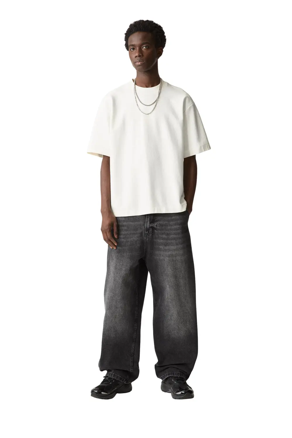 Textured short sleeve sweatshirt